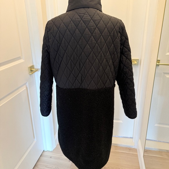 LOFT SHERPA QUILTED JACKET MEDIUM BLACK - Picture 6 of 8